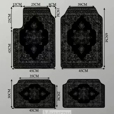 Non-Slip Floor Mats, Entryway Door Mats, Avtomobil döşəmə paspasları - ymx-new-car-floor-mats-9-4565cm-front-row-two-pieces
