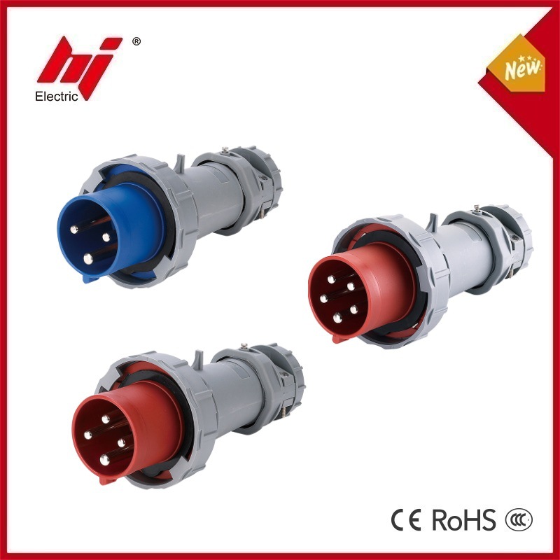 IP67工业插头插座公母 3芯4芯5极 63A125安 航空防爆公母对接套装