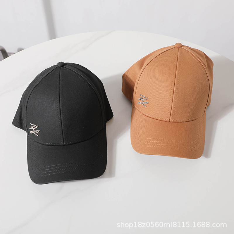 American K~ Men's and Women's Hats with Rhinestone Metal Letter Buckle Design on the Side, Baseball Caps and Peaked Caps 2010