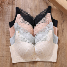 新品文胸2023春夏洞洞杯文胸无钢圈聚拢收副乳薄款b杯调整型内衣