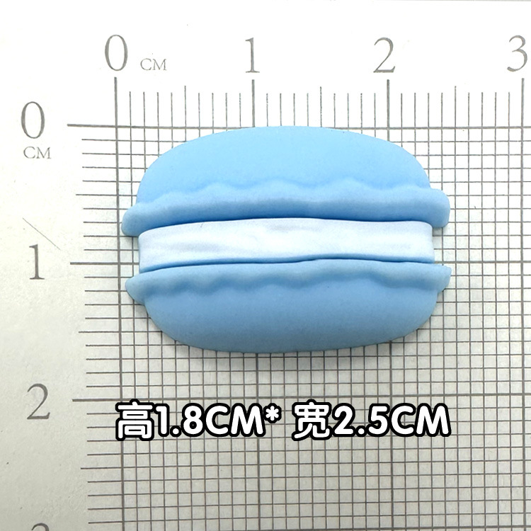 부드러운 접착제 파란색 입체 마카롱 [1.8*2.5cm]