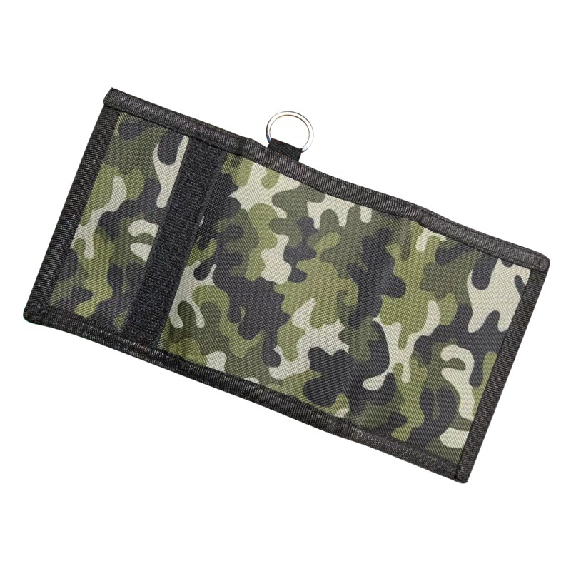 Fabricante DE LA FUENTE en el monedero común del monedero de la moneda de los niños de la cantidad grande del paño del camuflaje del poliéster de la cartera al por mayor europeo y americano transfronterizo