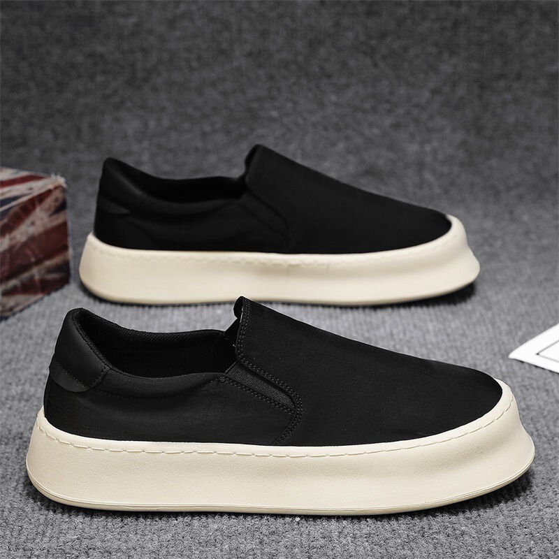 Slip-on Men's Shoes 2025 Spring New Fashionable Casual Bean Shoes Men's Sports Work Driving Sneakers Trendy Shoes