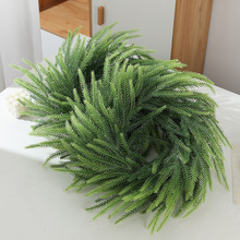 圣诞花环松针诺福克松门挂软装饰跨境仿真植物松针编环亚马逊爆款