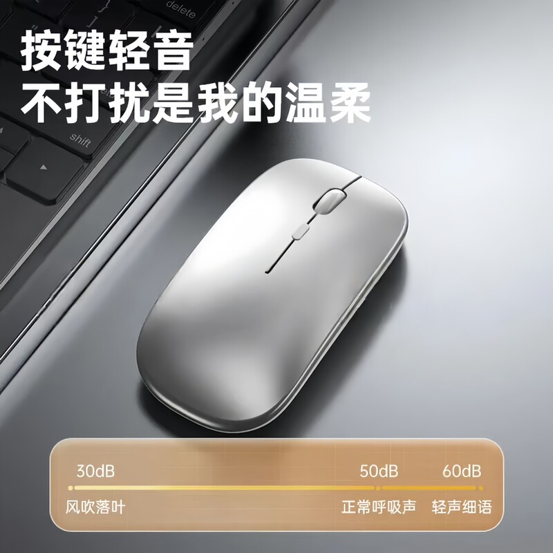 Cross-Border Silent Wireless Mouse, Rechargeable, Dual-Mode, Suitable for Laptops, Desktops, Hp, Dell Computers Cross-Border Silent Wireless Mouse, Rechargeable, Dual-Mode, Suitable for Laptops, Desktops, Hp, Dell Computers
