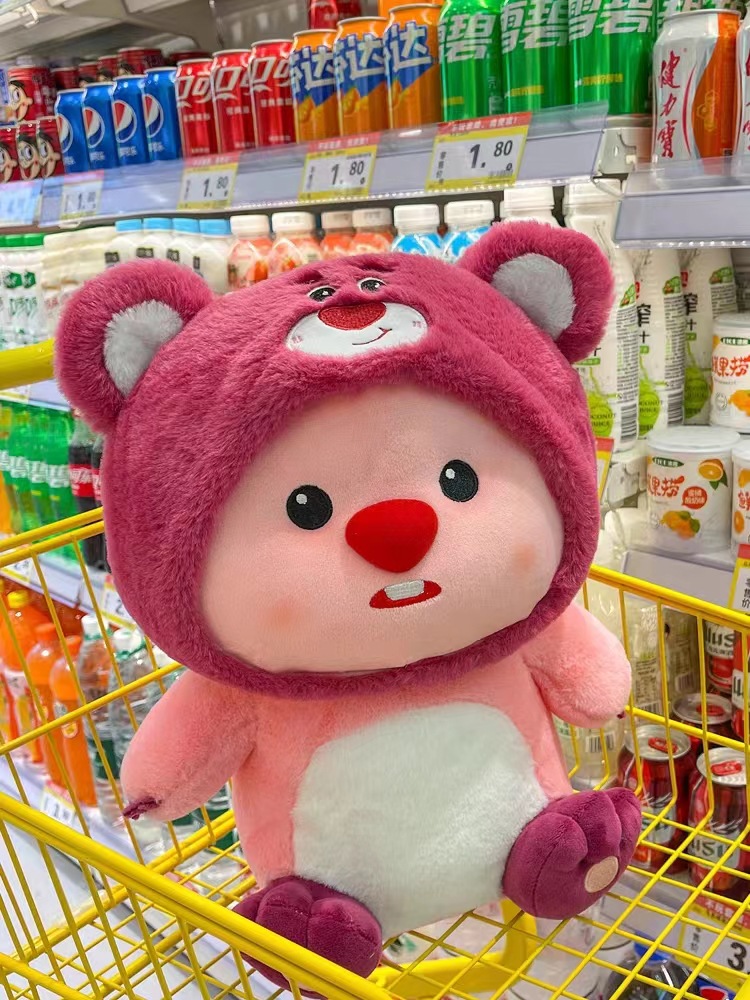 Popular en línea popular cross-dressing lindo Beaver Ruby loopy pargo asado muñeca de peluche de juguete ventas directas de la fábrica