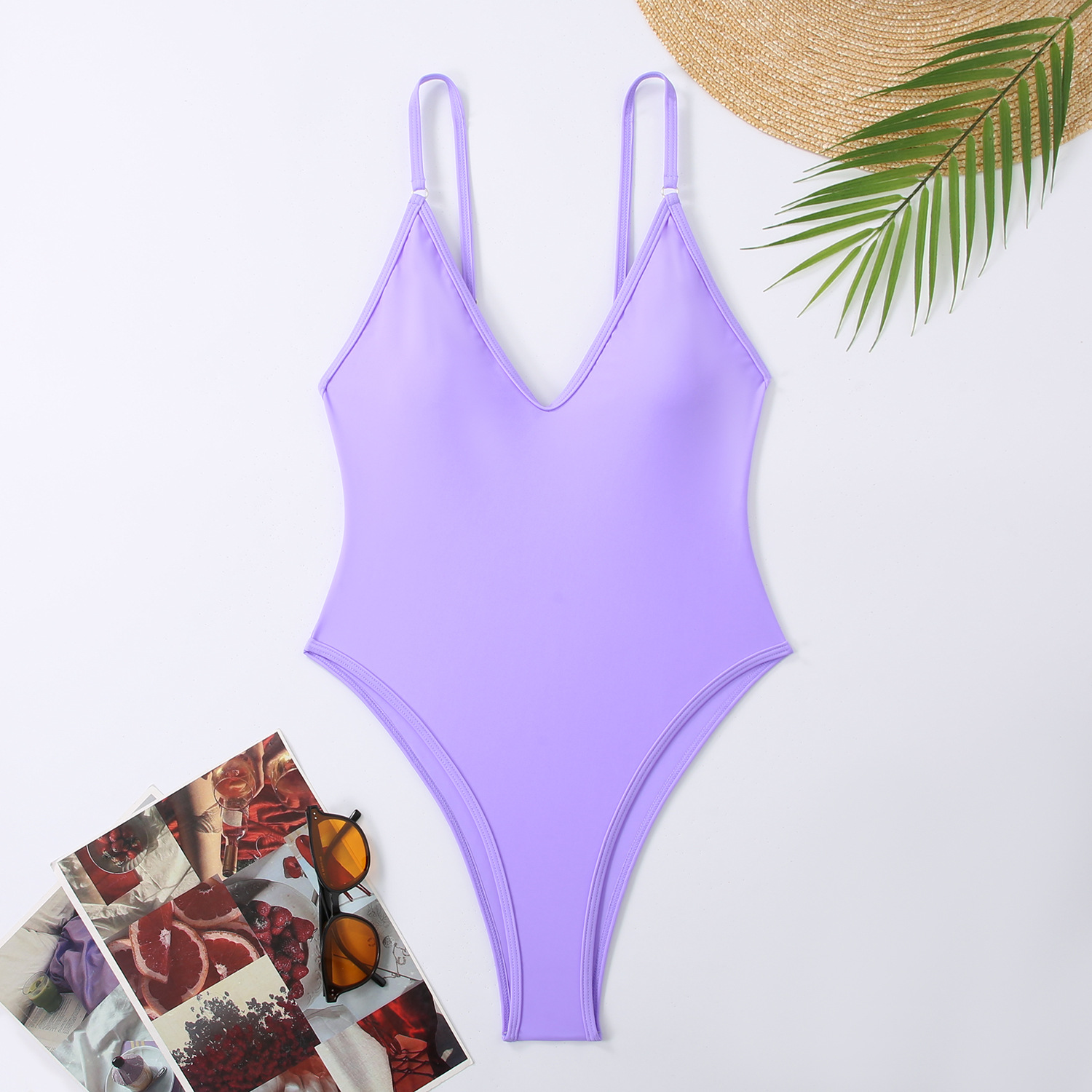 Women's Sexy Solid Color 1 Piece One Piece Swimwear display picture 10