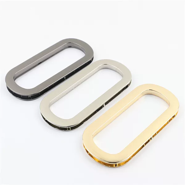 Luggage and Handbag Hardware Accessories Zinc Alloy Die-Casting Oval Handle Metal Eyelet Storage Frame