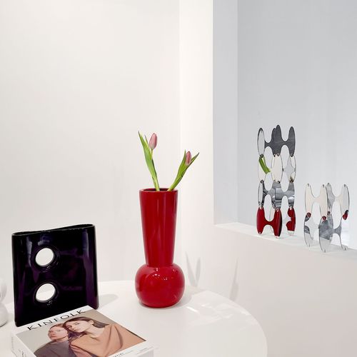 Nordic home acrylic ornaments niche original Nordic mid-century geometric mirror decorative art living room ornaments