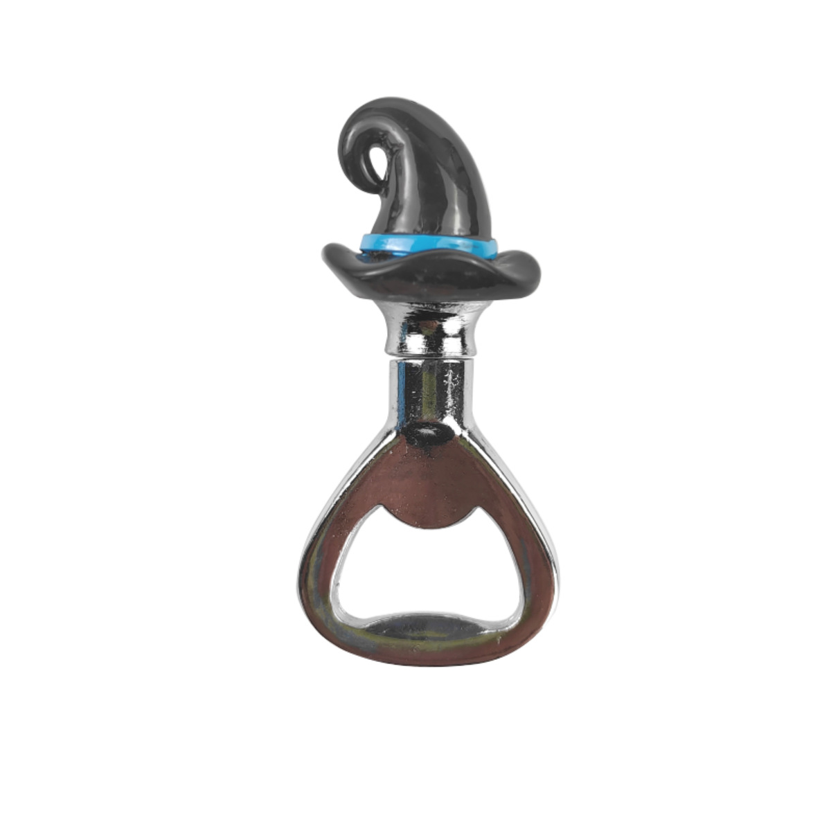 검은 마법사 모자 맥주 병따개