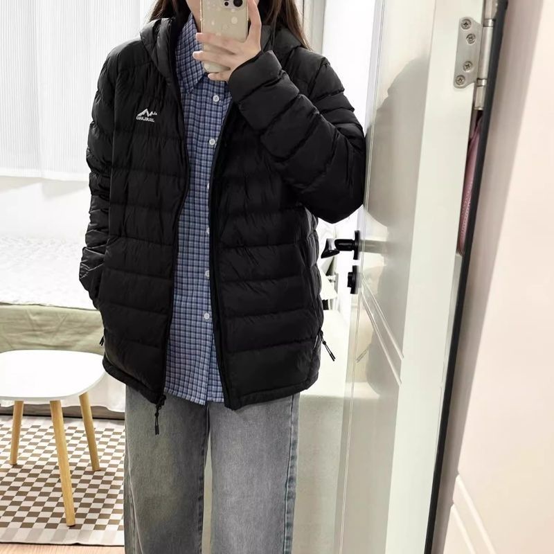 排骨轻薄羽绒棉服女冬季2025年新款棉袄连帽复古保暖棉衣短款外套|undefined