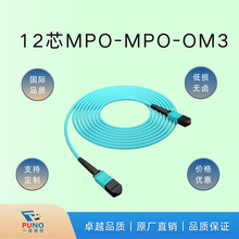 MPO-OM3 12芯 光纤单模跳线兼容全系光模块/交换机 数据中心专用