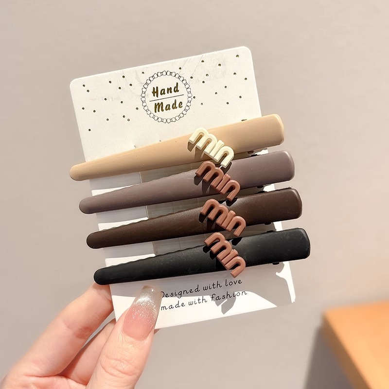 Meilad clip de cabello simple clip de una palabra 2025 nuevo clip de cabello de alta calidad maquillaje sin marcas lateral clip de frangeo adornamiento para el cabello