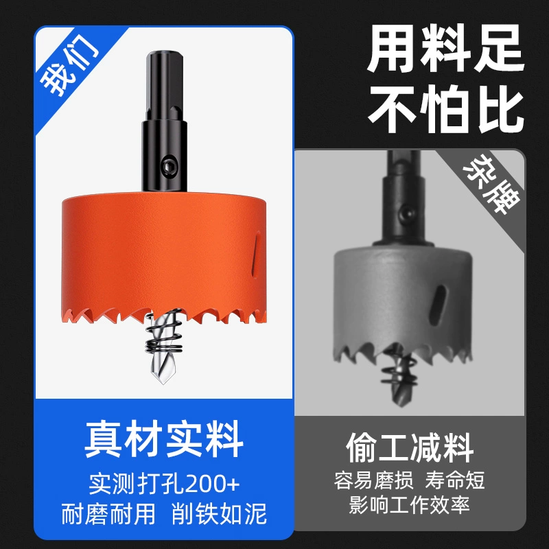 Отвертка для деревообработки, биметаллическая, многофункциональная, для пробивки гипсокартона, железного листа, пластика, ПВХ, оптовая продажа, круглое сверло