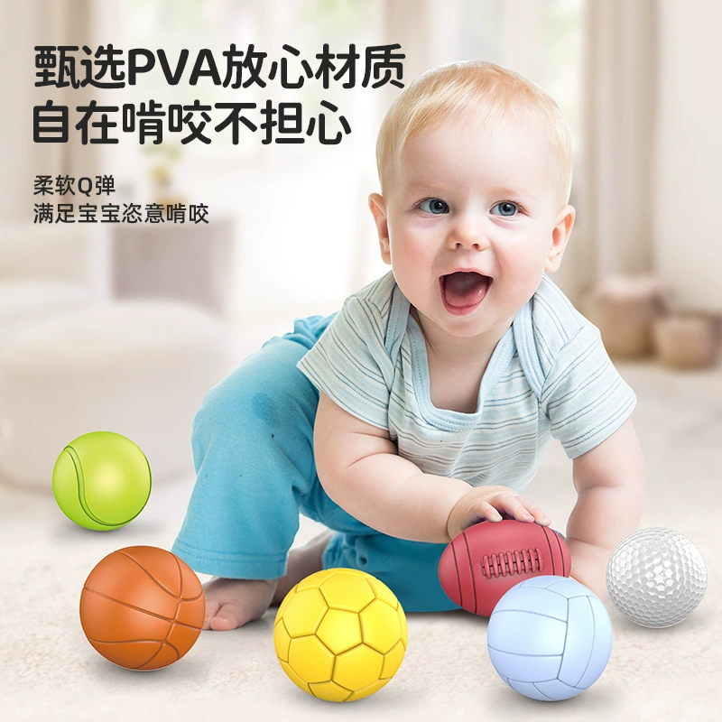 Constructor from soft rubber, roly-poly doll, smart toy, can bite, 6-12 month, 1-3 years