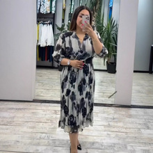 跨境外贸2025年欧美时尚连衣裙亚马逊速卖通热销款式宽松连衣裙