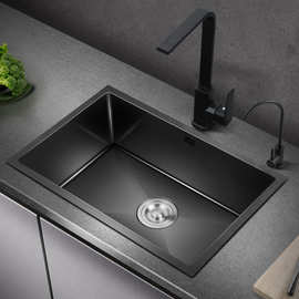 K9HX批发纳米304不锈钢水槽洗菜盆大单槽台下盆厨房水池嵌入式洗