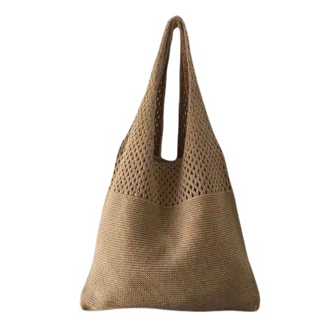 2022 verano nuevo estilo coreano bolsa de malla bolso de compras malla hueco bolsa de playa bolso de hombro de las mujeres