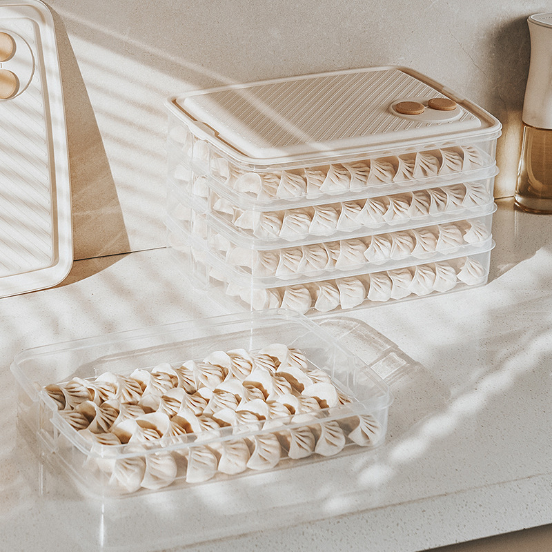 ギョーザ箱家庭用食品級キッチン冷蔵庫収納箱カオス鮮度保持箱冷凍専用整理神器|undefined