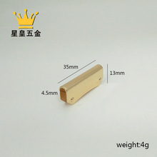 女包前幅翻盖装饰边夹装饰边条侧夹封边小包夹批发箱包五金