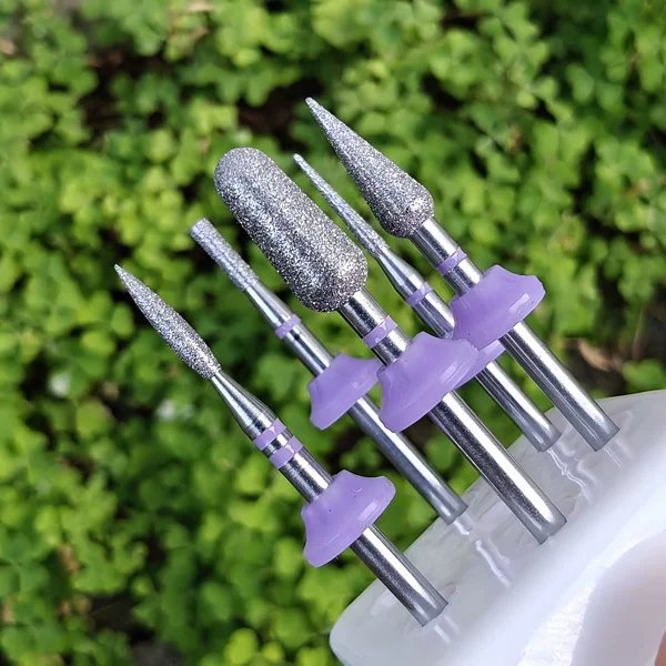 Flash Silver Series Nail Polishing Head, Russian-style Polishing Head, Silver-plated Diamond Polishing Head for Removing Dead Skin, Nail Technician's Tool
