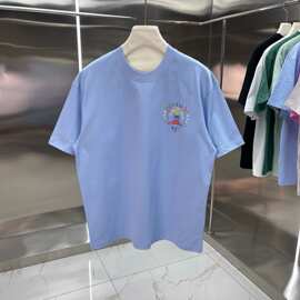 25ss新款卡萨布兰卡短袖跨境外贸夏季新款casa字母logo印花t恤衫
