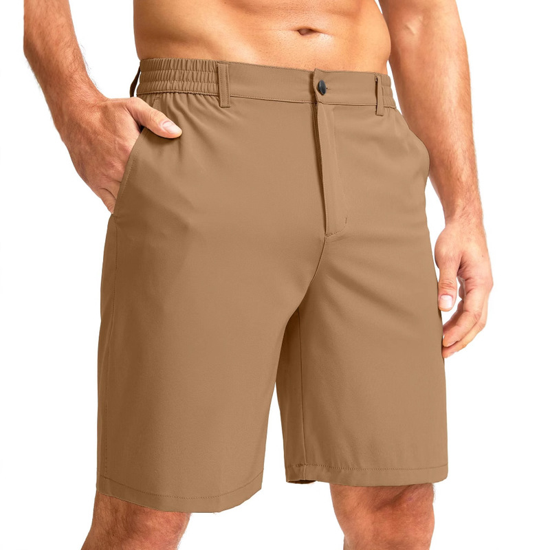 Cross-Border Amazon Men's Casual Shorts Golf Shorts Men's Elastic Band Pocket Quick-Drying Breathable Cargo Pants
