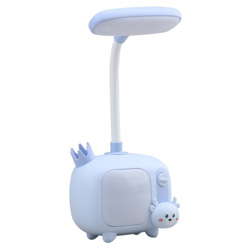 Cross-border LED small TV small desk lamp with USB charging, student learning eye-protection reading light night light bedside lamp