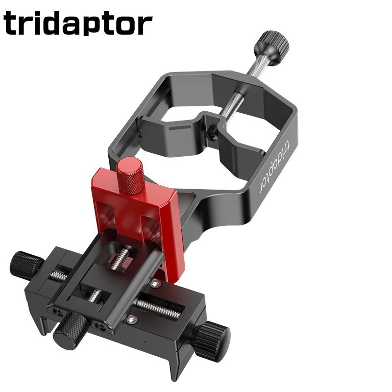 Tridaptor-XYZ астрономический телескоп трехосный металлический мобильный телефон кронштейн адаптер для наблюдения за птицами Фотографический микроскоп
