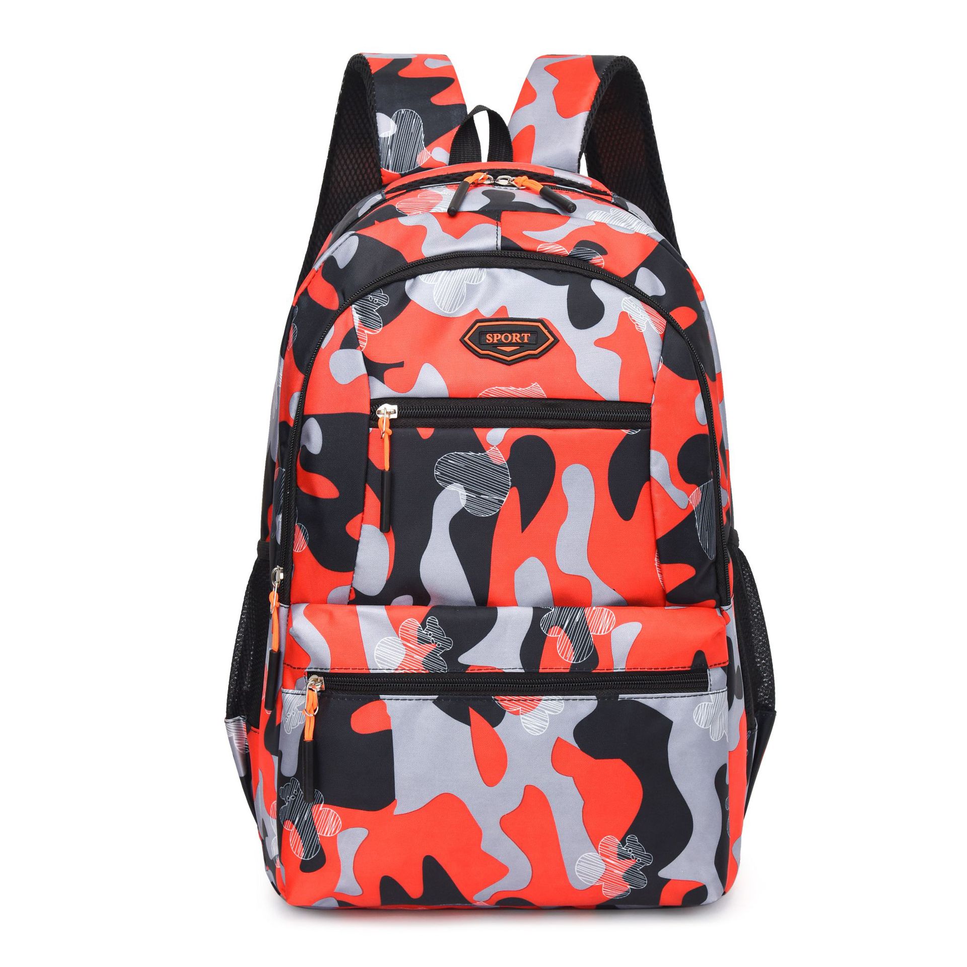 2024 nueva mochila casual de todo fósforo para estudiantes de secundaria y preparatoria de gran capacidad 15,6 pulgadas computadora reducción de carga mochila escolar al por mayor