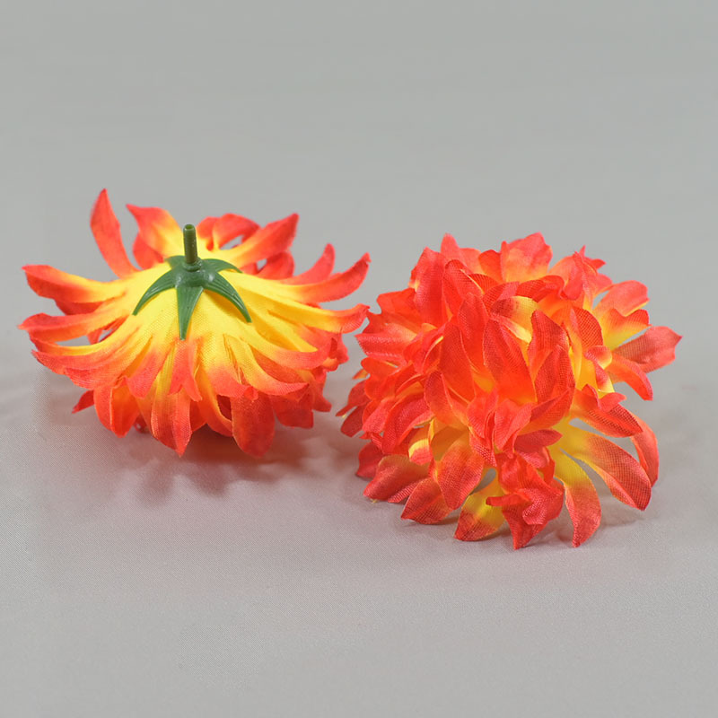 Simulación de crisantemo de 4 capas flores artificiales flores de seda disparo props artísticos colocación de flores crisantemo cabeza de flores
