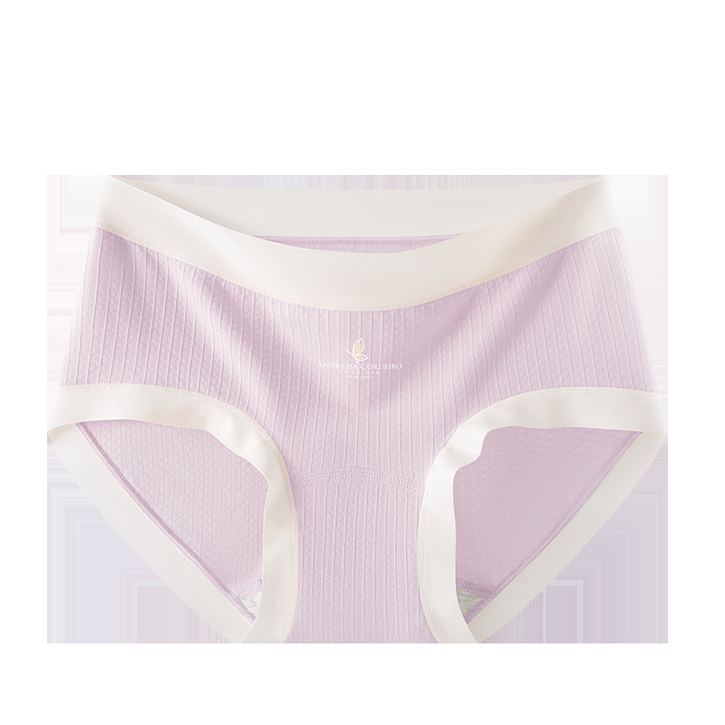 Calzoncillos de entrepierna alargada Calzoncillos de color de contraste de entrepierna antibacteriana de grado 10A Calzoncillos de cintura media transpirables para niñas