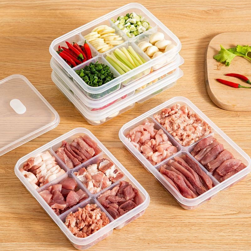 Холодильник свежие продукты под-шток коробка для мяса заморозить коробка имбирь лук персонаж контейнер для хранения запас овощная коробка