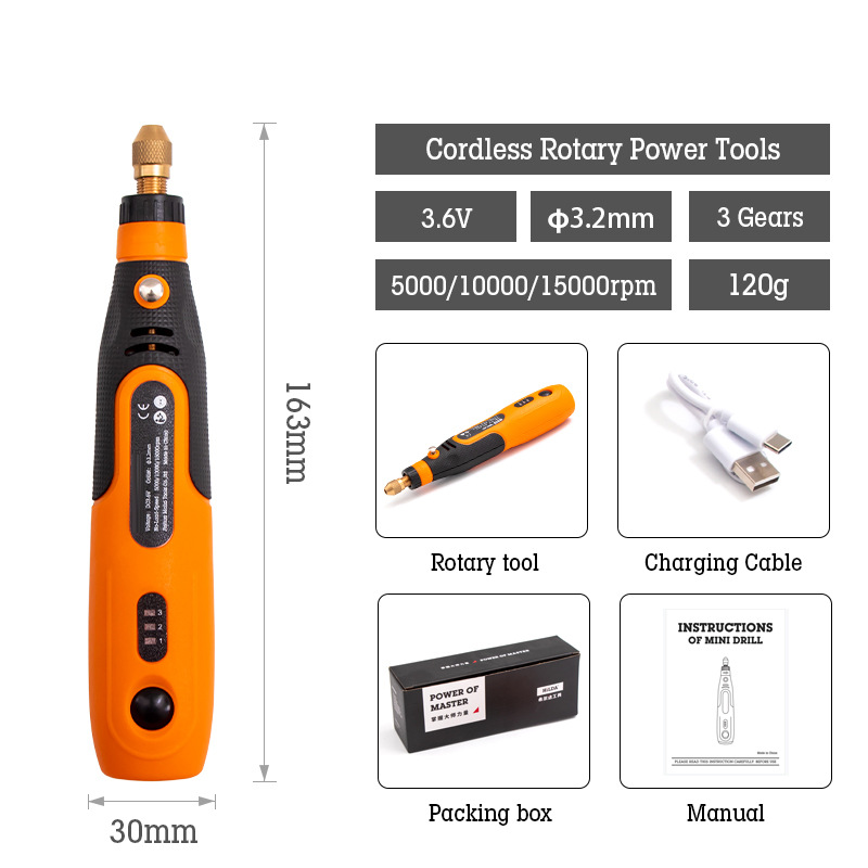 Cross-border USB recargable máquina de pulir eléctrica traje de jade talla máquina de pulir eléctrica Mini pequeña pluma de molienda eléctrica al por mayor