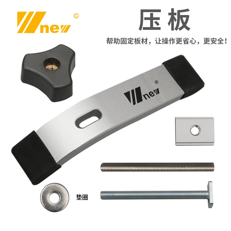 Деревообработка прижимная пластина прижимной блок флип DIY циркулярная пила T винт слайдер ручка желоб Деревообработка T слот