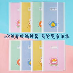 A3 Exam Paper Holder, Exam Paper Organizing Magic Storage Binder, Categorized Folders, Multi-layered, Multi-functional, Transparent