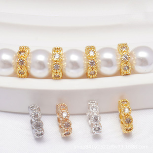 14K����ɫ����Ȧ���� ΢��ʯ�Ʒ��� �ֹ�diy��朵�����Ȧ