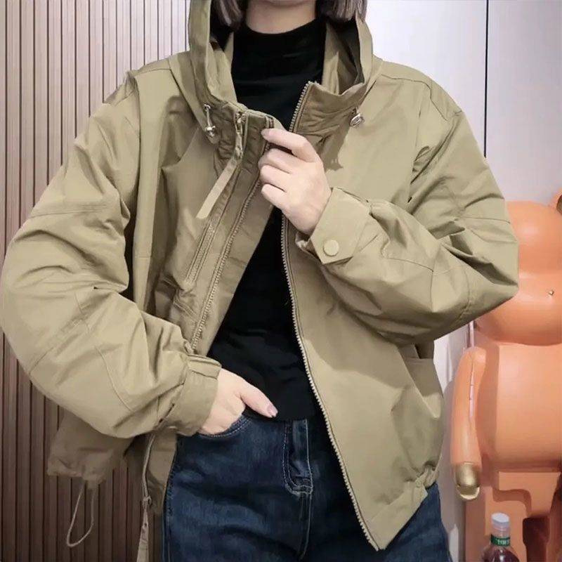 Solid Color Jacket Short Jacket Women's 2025 Spring New Korean Style plus size Jacket Casual Baseball Clothes Treng Coat Women