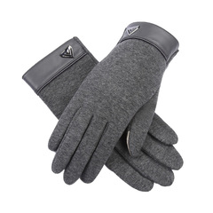 Warm gloves for men and women in winter, non-velvet Korean style students' outdoor cycling and riding touch screen warm velvet gloves