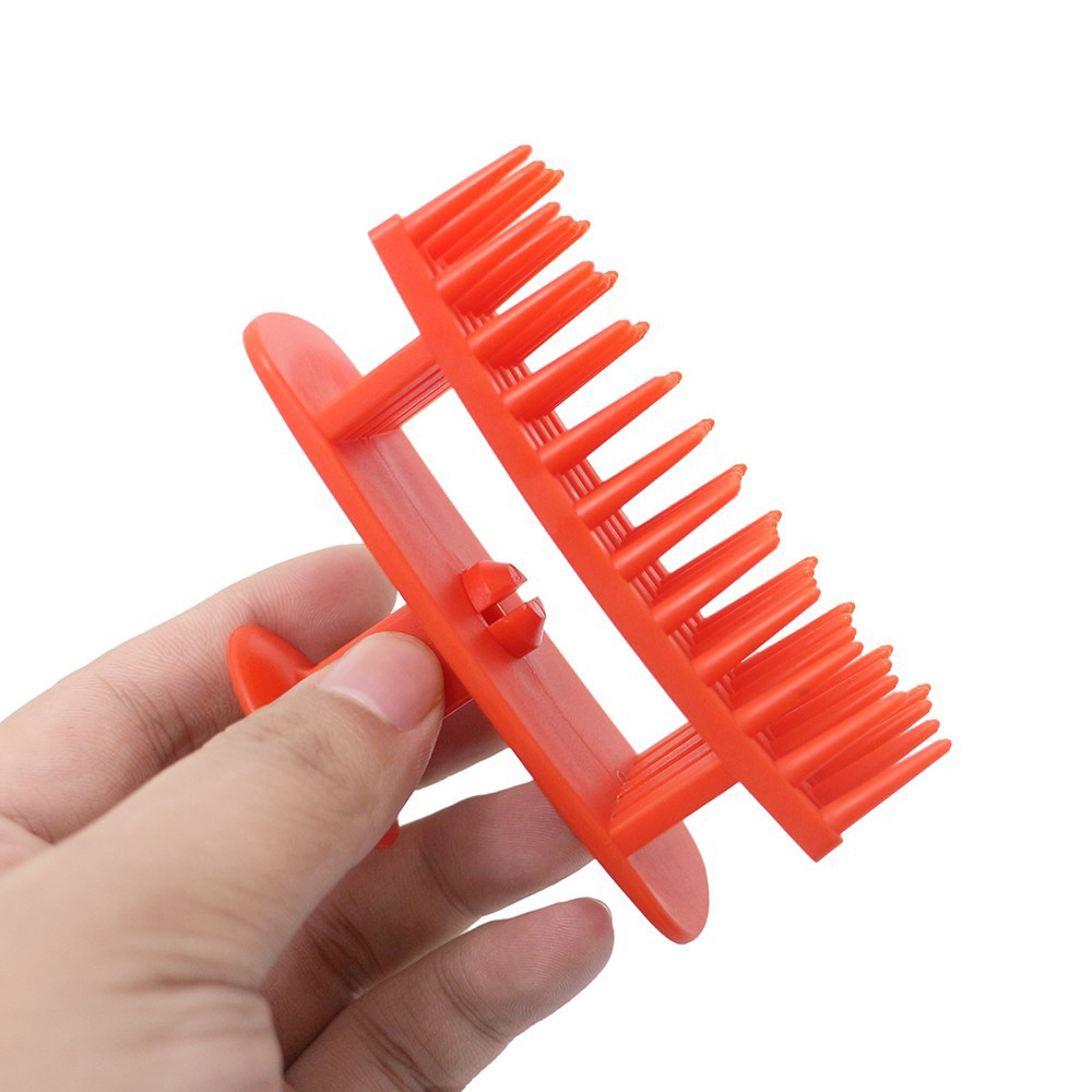 恒通美发用具双层手抓式按摩洗头刷清洁头皮顺发洗头梳多功能用途