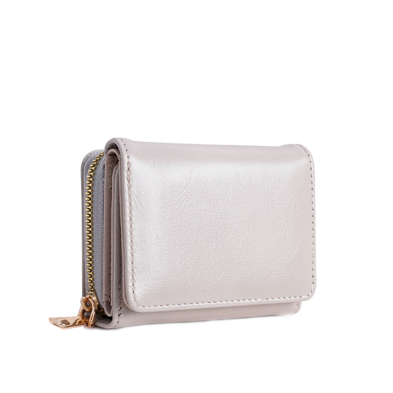 Nuevo 2023 estilo coreano billetera de las mujeres titular de la tarjeta corta multi-tarjeta de visita titular de la tarjeta bancaria titular de la cremallera monedero