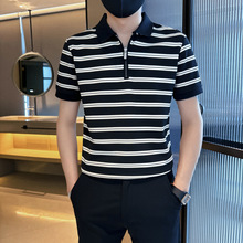 夏季新款短袖Polo衫男士韩版修身透气翻领半袖T恤A3121