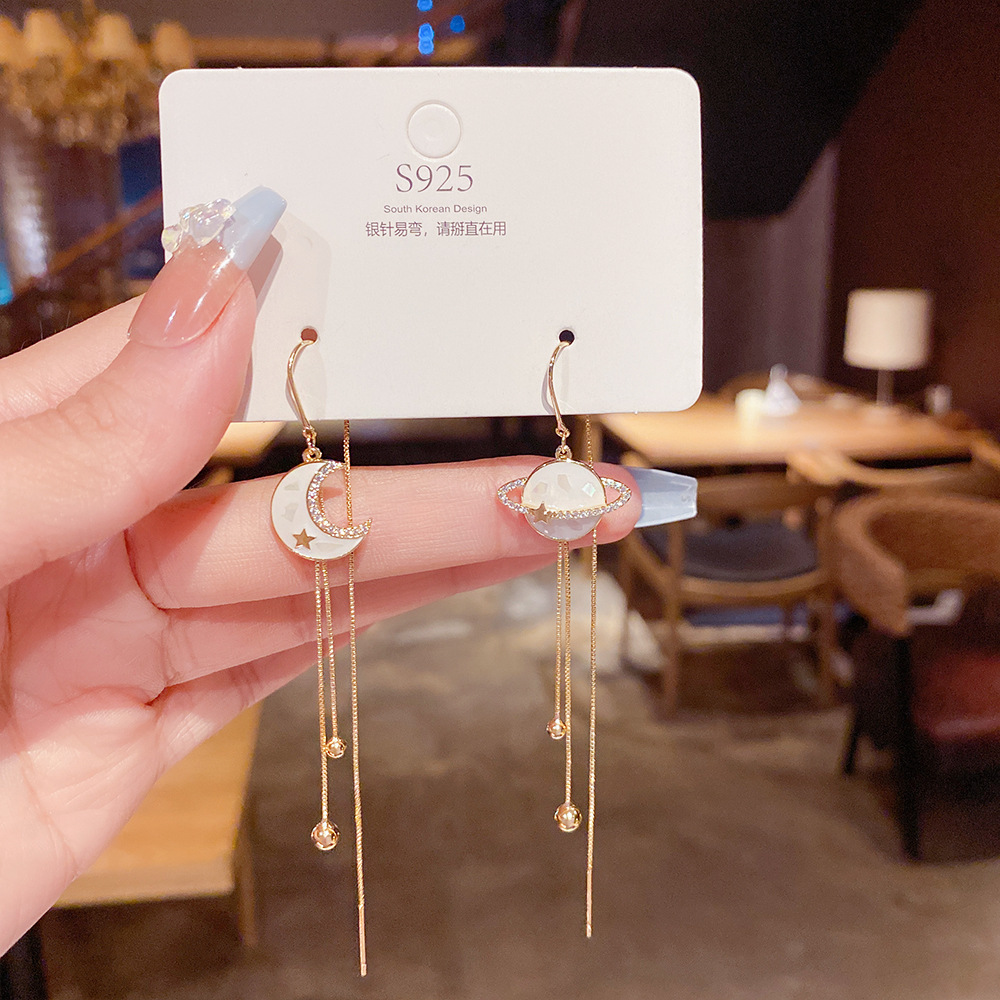 Fashion Butterfly Copper Inlay Zircon Earrings 1 Pair