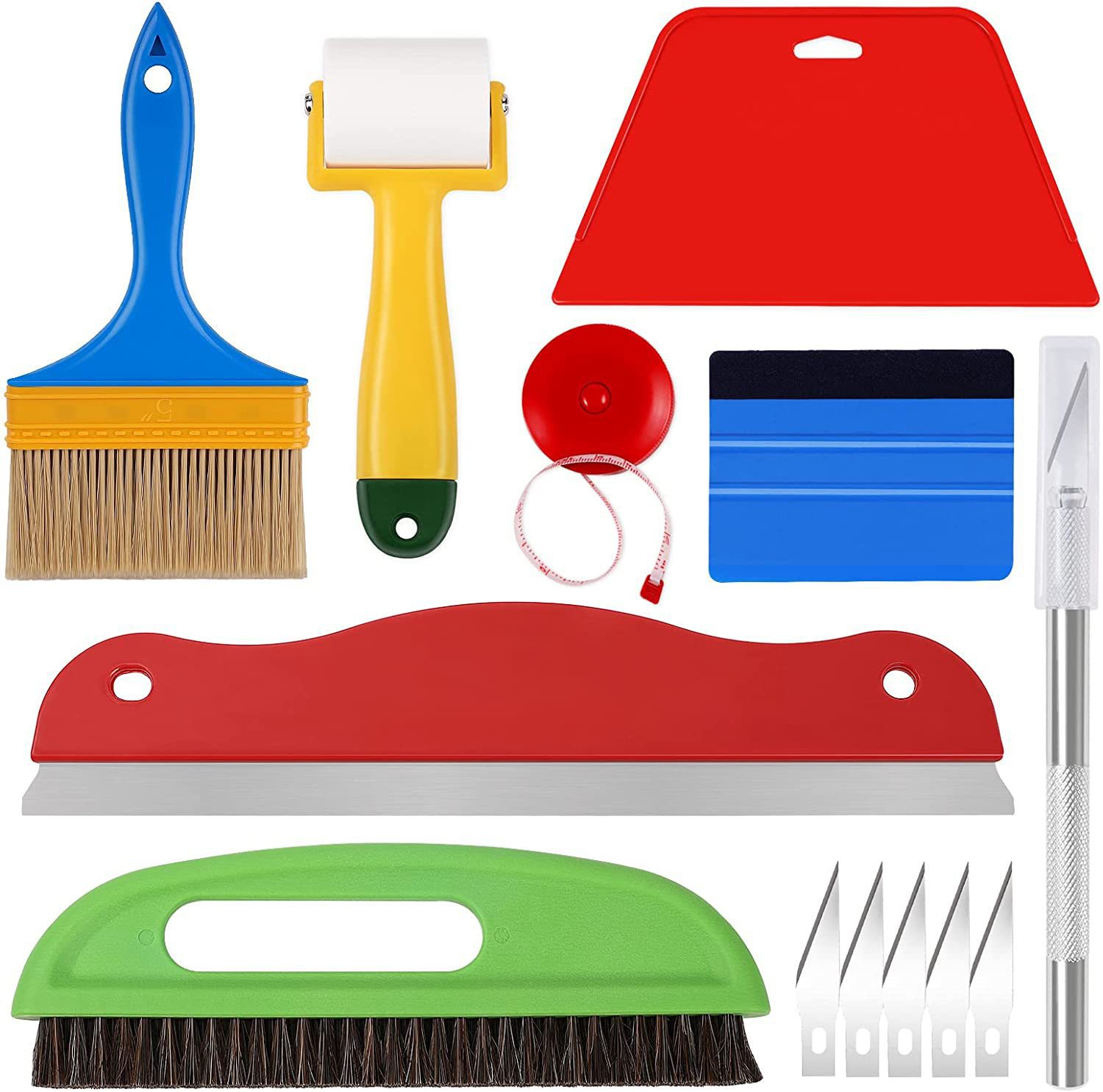 刮板贴膜工具套件贴墙纸墙布壁画壁布油漆工贴纸粉刷工具套件贴墙