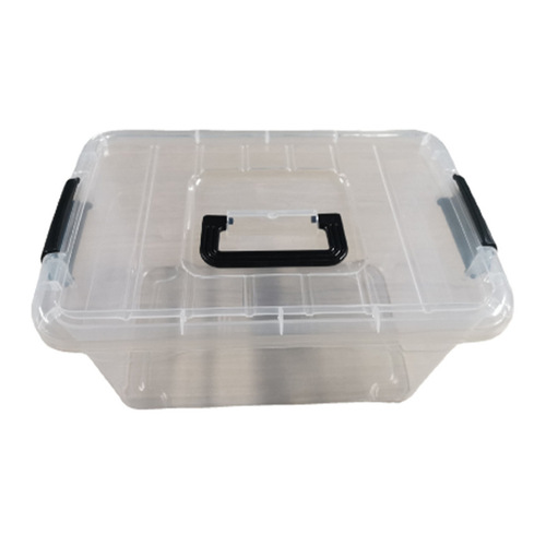 Transparent plastic storage box storage box desktop storage box portable portable covered plastic toy storage box