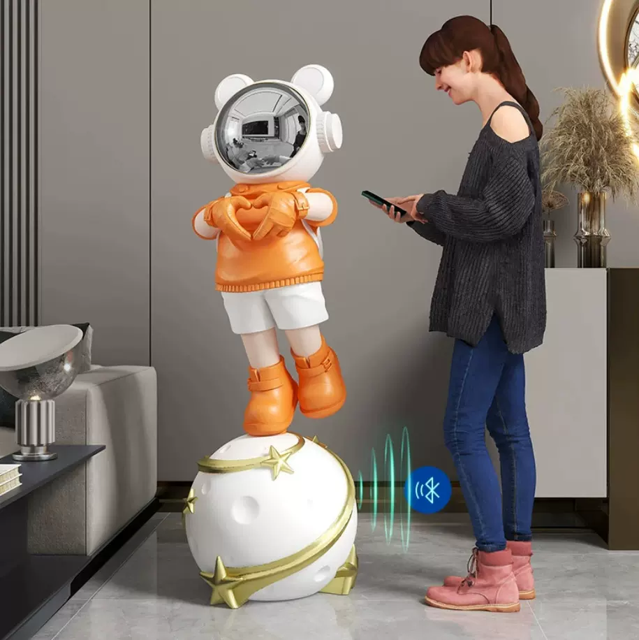 太空人宇航员客厅大型落地摆件酒店大堂店铺门口软装饰品迎宾雕塑