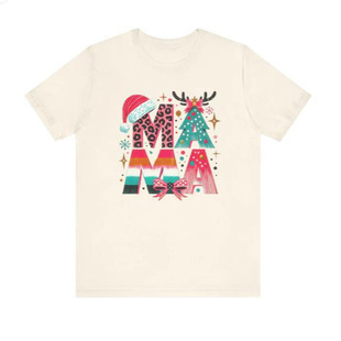 ColorfulChristmas MOM T-Shirt &ndash; Fun Holiday Design for Moms