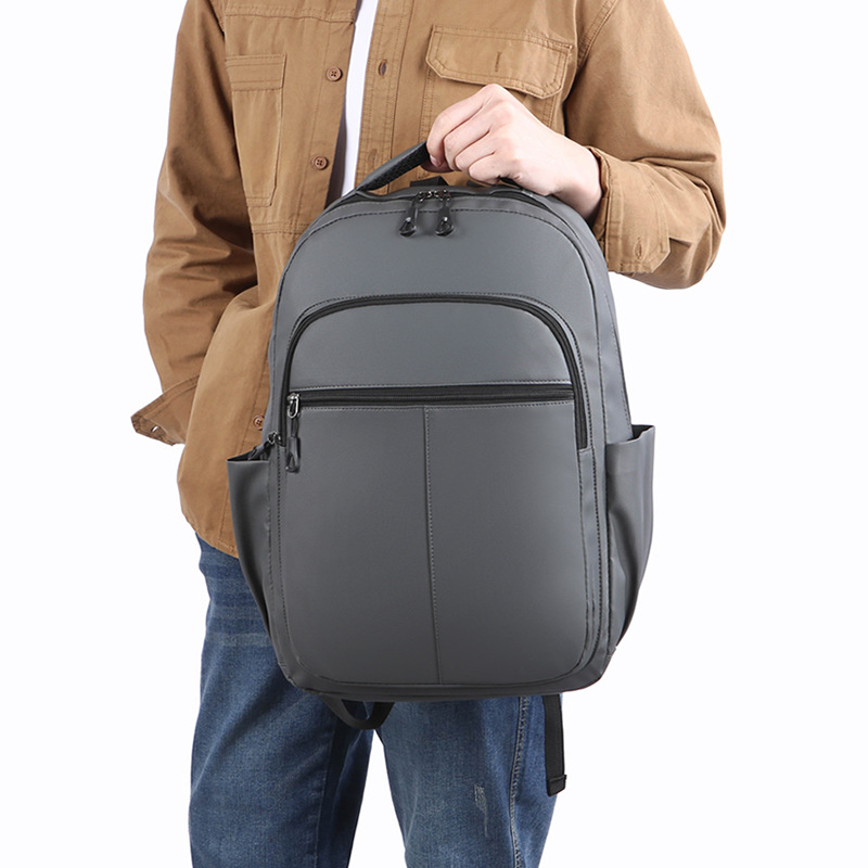 New Business Backpack For Men, Casual Travel Student Schoolbag, Large-capacity Laptop Bag, Waterproof Leather Film_voghion.com