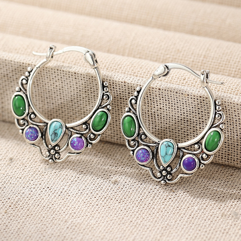 ChenYue Cross-Border Earrings: New Bohemian Style Hoop Earrings Made of Quality Materials