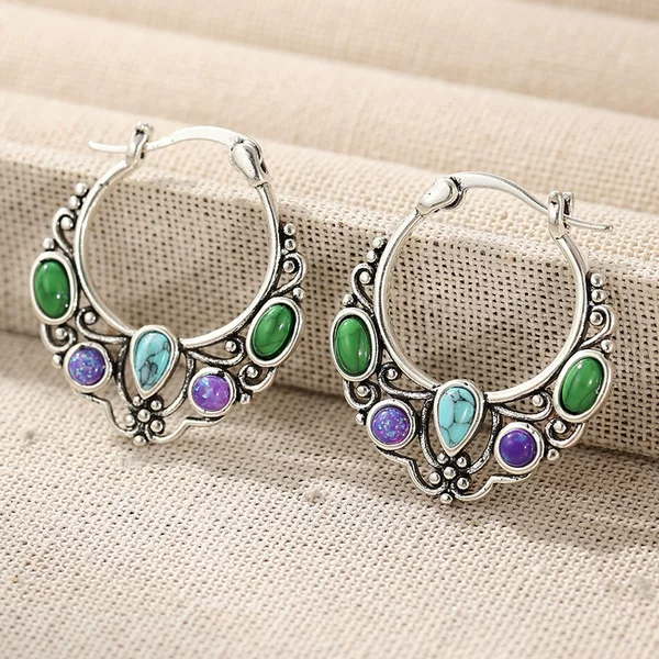 ChenYue Cross-Border Earrings: New Bohemian Style Hoop Earrings Made of Quality Materials